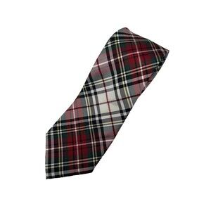 Tommy Hilfiger - Red Green‎ Plaid Silk Neck Tie 3.25” x 57”